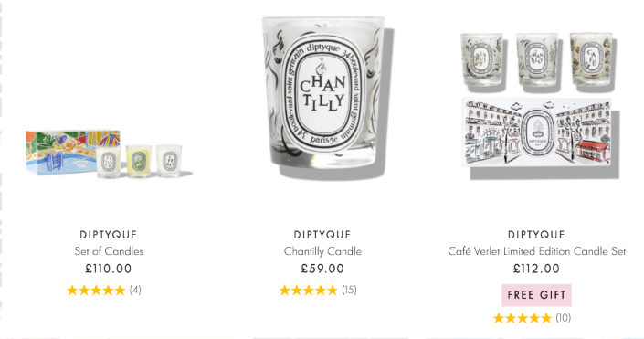 Diptyque满£100减£20